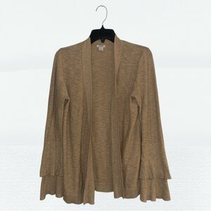 J. Crew Factory Cardigan with Flutter Sleeves